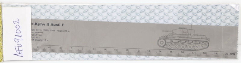 Modeling accesories scale ruler, Panzer II, Ausf. F, ref. 91002, AFV Club
