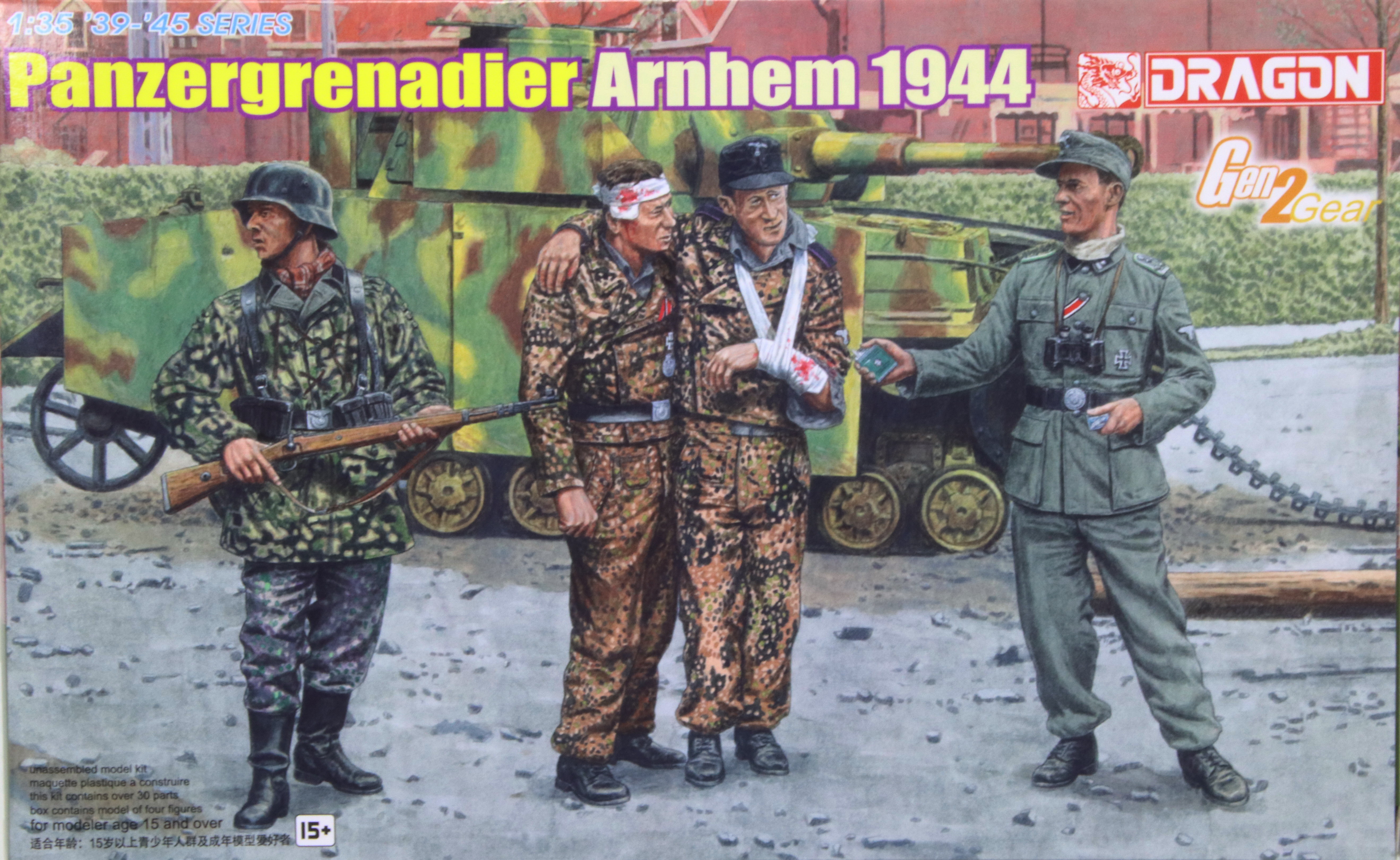 Modeling figures german, Waffen SS, Panzergrenadier Arnhem 1944, ref. 6648 1/35, Dragón