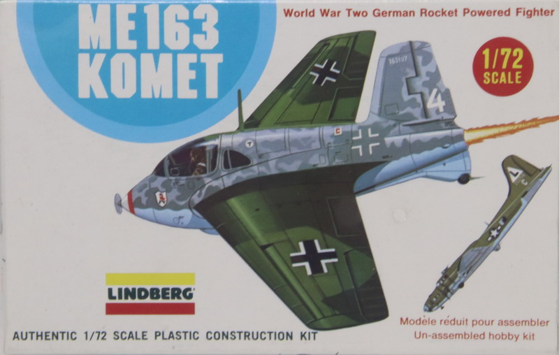 Modeling aircraft Messerschmitt Me-163, Komet, ref. 1121, 1/72, Lindberg