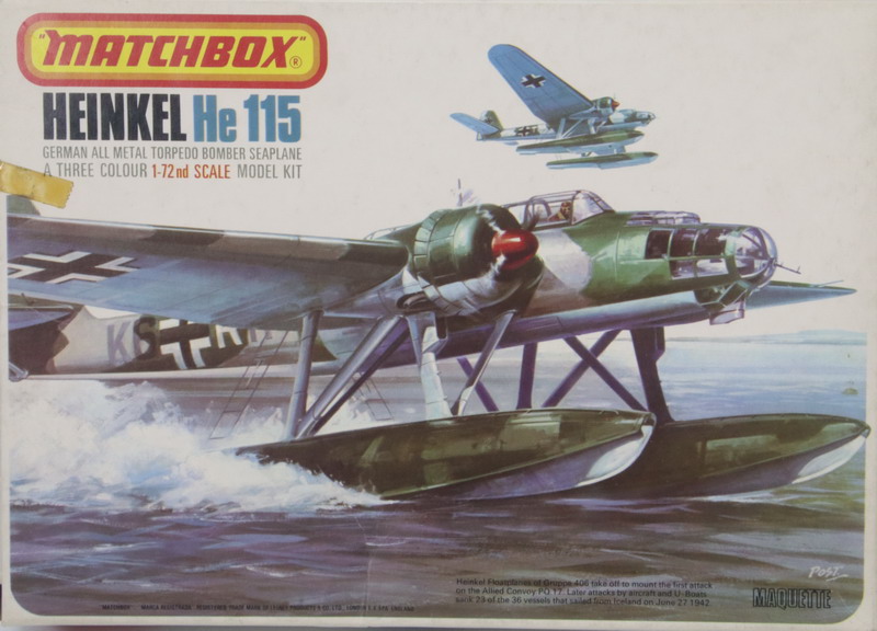Modeling aircraft Heinkel HE-115, ref. PK-401, 1/72, Machtbox