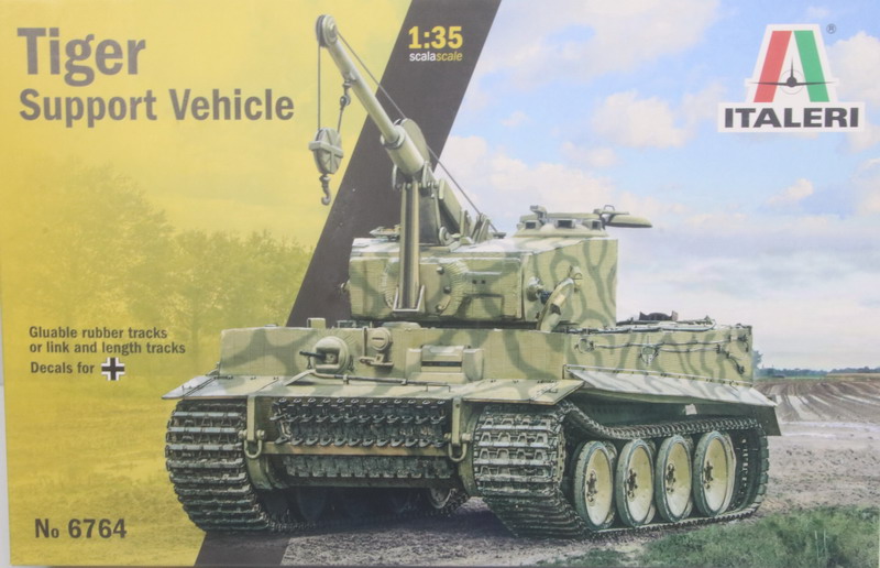 Modeling tank Panzer VI – Tiger – support vehicle, ref. 6764, 1/35, Italeri