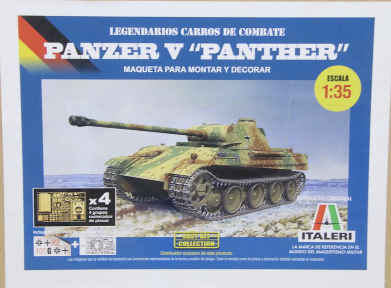 Modeling tank Panzer V - Panther, Ausf. D, ref. 290, 1/35, Italeri, no box