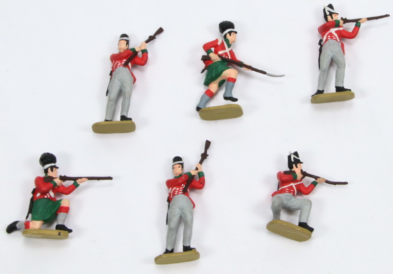 Modeling figures Scottish infantry, 1/32 – 1/35, painted