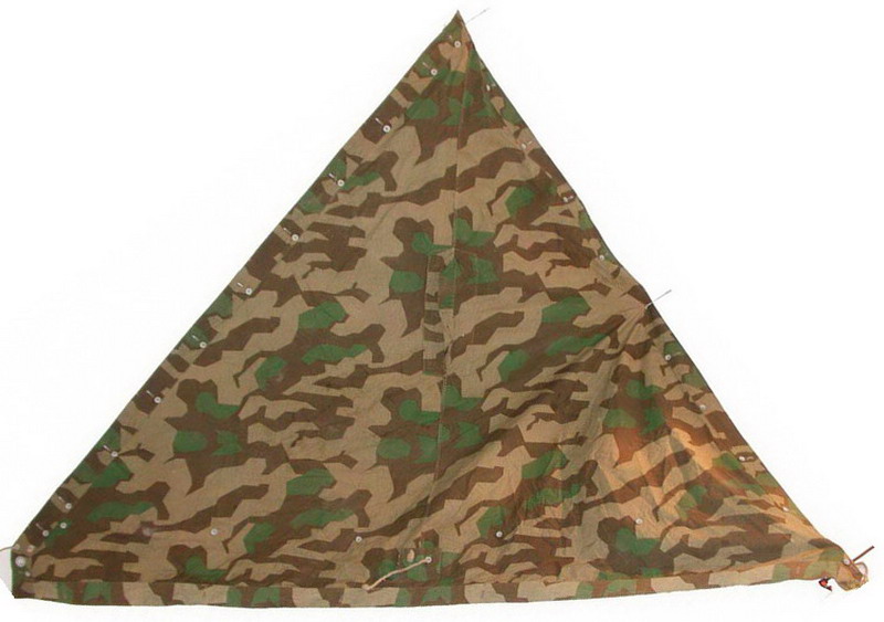 Shelter quarter mod. 1931, Zeltbahn 31, camouflage Splinter, Splintermuster, original German World War Two.