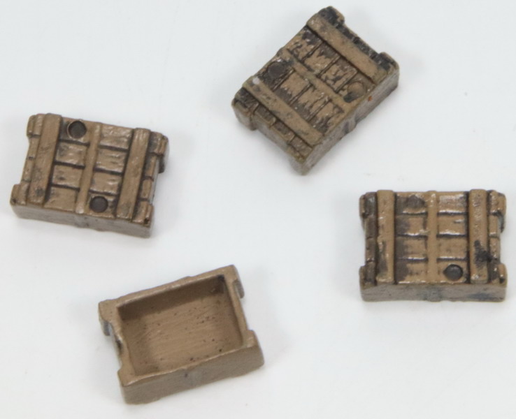Modeling accesories wooden boxes ¿1/35 – 1/32? Lot 4 units