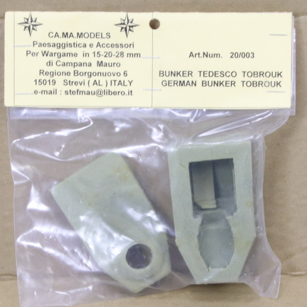 Modeling accesories bunker type Tobrouk, ref. 20/003, 1/72, CA MA Models