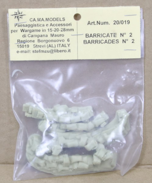 Modeling accesories barricades, ref. 20/019, 1/72, CA MA Models
