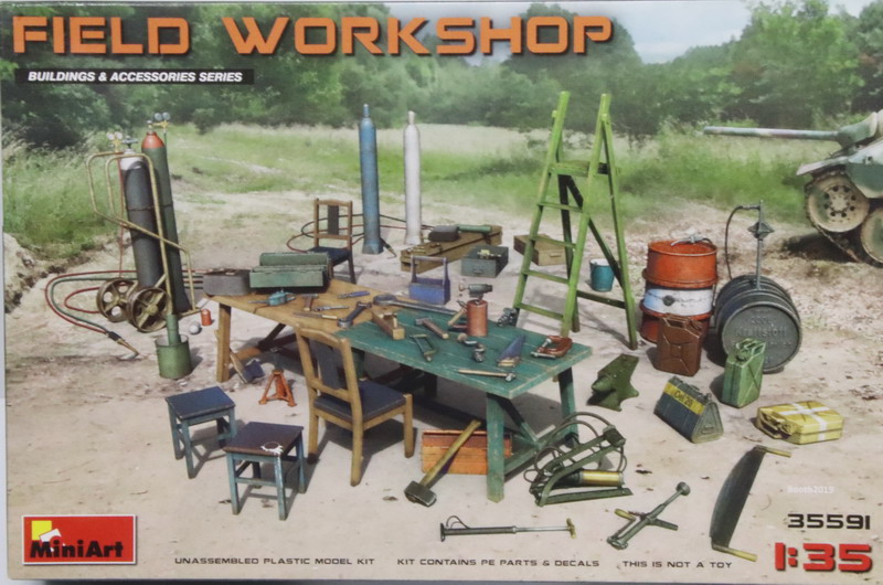 Modeling accesories Field Workshop, ref. 35591, 1/35, Miniart