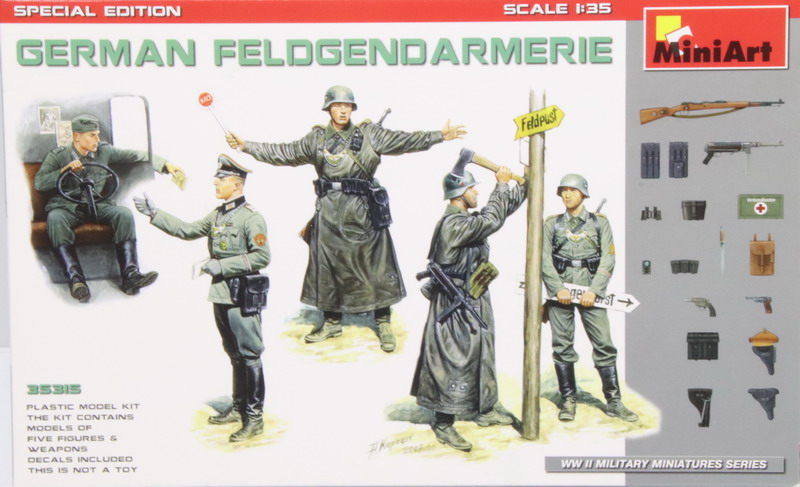 Modeling figures german Feldgendarmerie, ref. 35315, 1/35, ICM