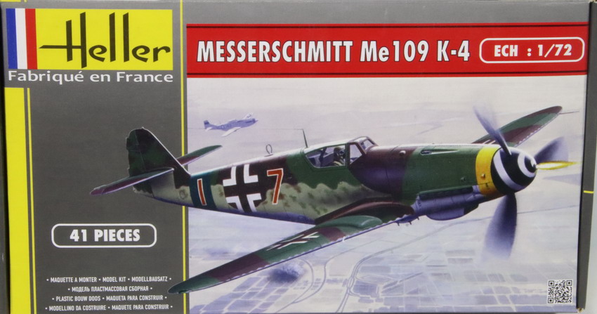 Modeling aircraft Messerschmitt Me 109 K-4, ref. 80229, 1/72, Heller