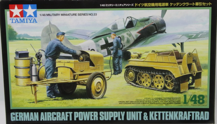 Modeling vehicle Kettenkraftrad & supply unit ref.32533, 1/48, Tamiya