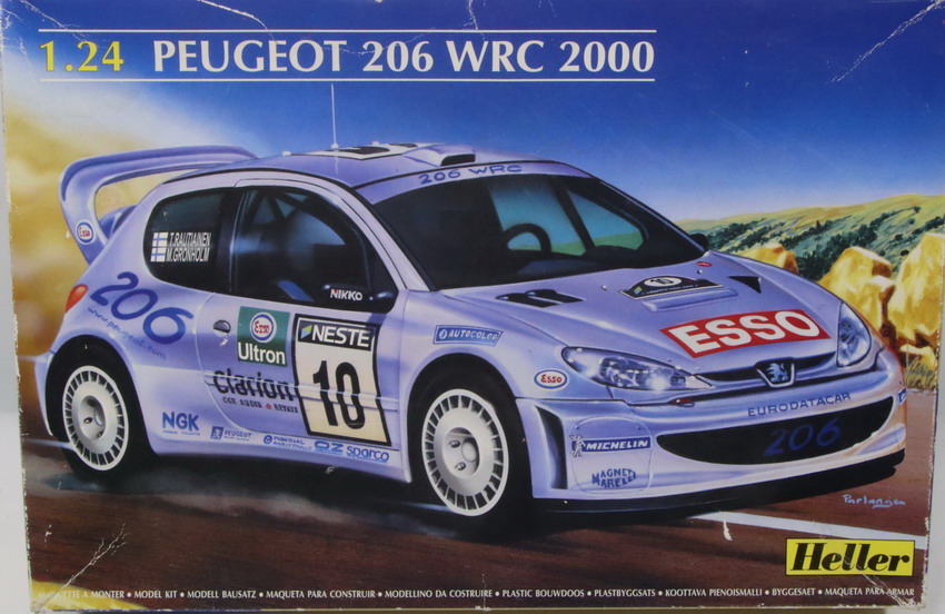 Modeling car Peugeot 206 WRC 2000, ref. 80708, 1/24, Heller