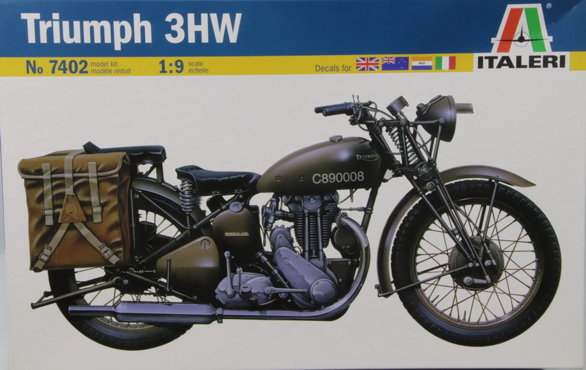 Modeling motorcycles Triumph 3 HW, ref. 7402, 1/72, Italeri