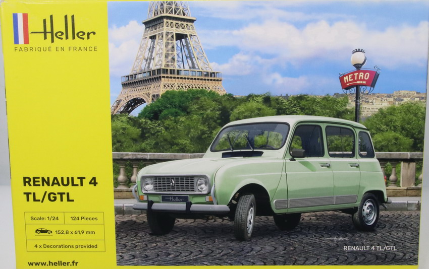 Modeling car Renault 4 TL/GTL, ref. 80759, 1/24, Heller,