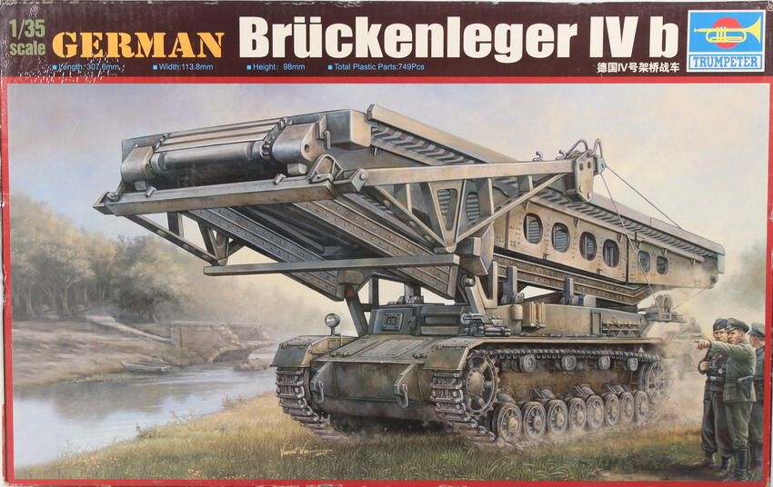 Modeling vehicle launches bridges Bruckenleger IV B, ref. 00390, 1/35, Trumpeter