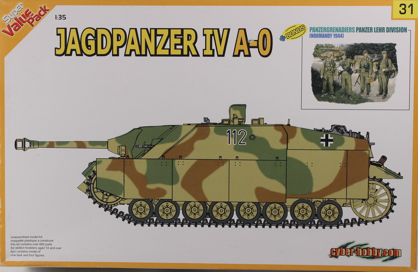 Modeling tank destroyer Jagdpanzer IV A-0 & Panzergrenadiers, ref. 9131, 1/35, Dragón