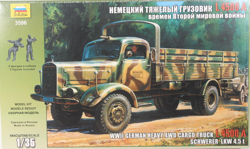Modeling camión Mercedes L 4500 A, ref. 3596, 1/35, Zvezda