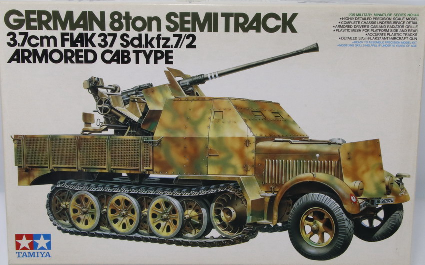Modeling armoured car Sdkfz 7/2, Flak 37 3,7 cm, ref. 35144, 1/35, Tamiya