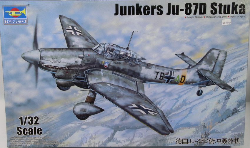 Modeling aircraft Junkers Ju-87 D, Stuka, ref. 03217, 1/32, Trumpeter