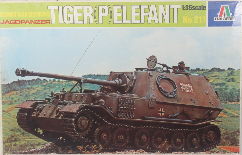 Modeling tank destroyer Tiger P - Elefant, ref. 211, 1/35, Italeri.