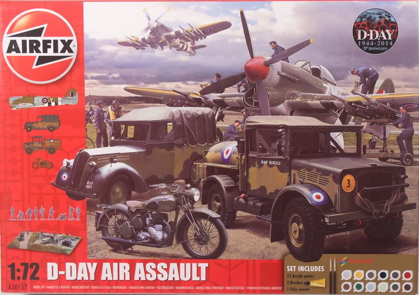 Modeling diorama Día D. Air assault, 1/72, ref. A50157, Airfix.