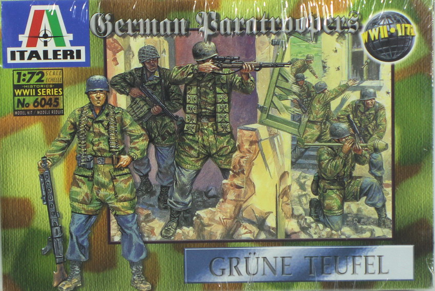 Modeling figures German infantry – paratroopers, ref. 6045, 1/72, Italeri