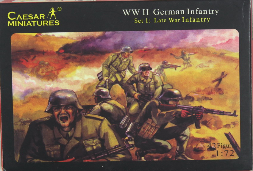 Modeling figures German infantry late war, ref. 002, 1/72, Caesar