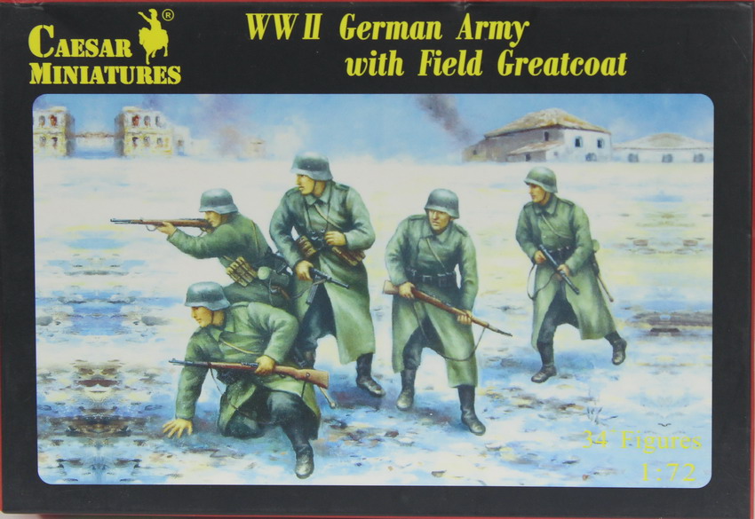 Modeling figures German army with field greatcoat, ref. 069, 1/72, Caesar