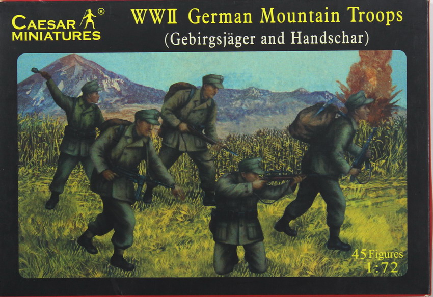 Modeling figures German mountain troops Gebirgsjäger and Handschar, ref. 067, 1/72, Caesar