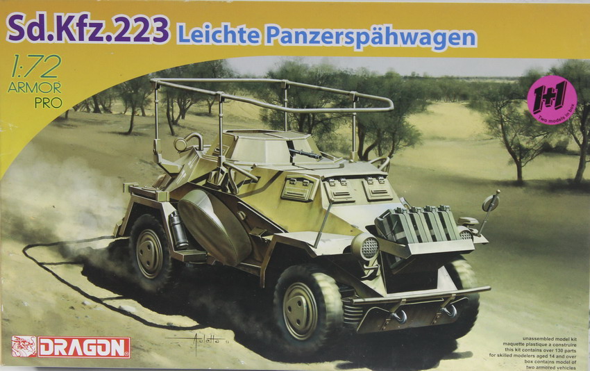 Modeling vehicle Leichte Panzerspähwagen, ref. 7420, 1/72, Dragón