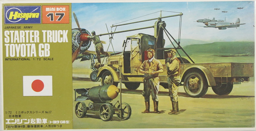 Modeling truck Toyota starter, ref. 250, 1/72, Hasegawa