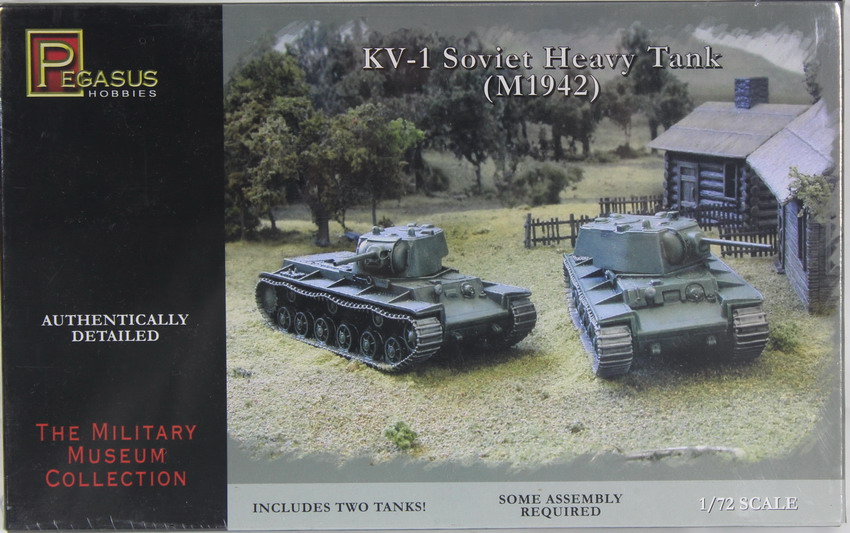 Modeling tank KV-1, M 1942, ref. 7666, 1/72, Pegasus Hobbies