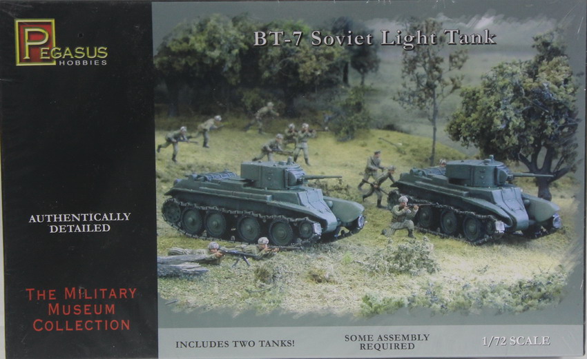Modeling tank BT-7, ref. 7673, 1/72, Pegasus Hobbies