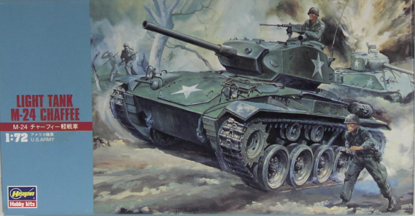 Modeling tank M-24, Chaffee, ref. MT19, 1/72, Hasegawa
