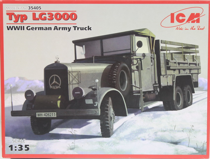 Modeling truck Mercedes LG 3000, ref. 35405, 1/35, ICM