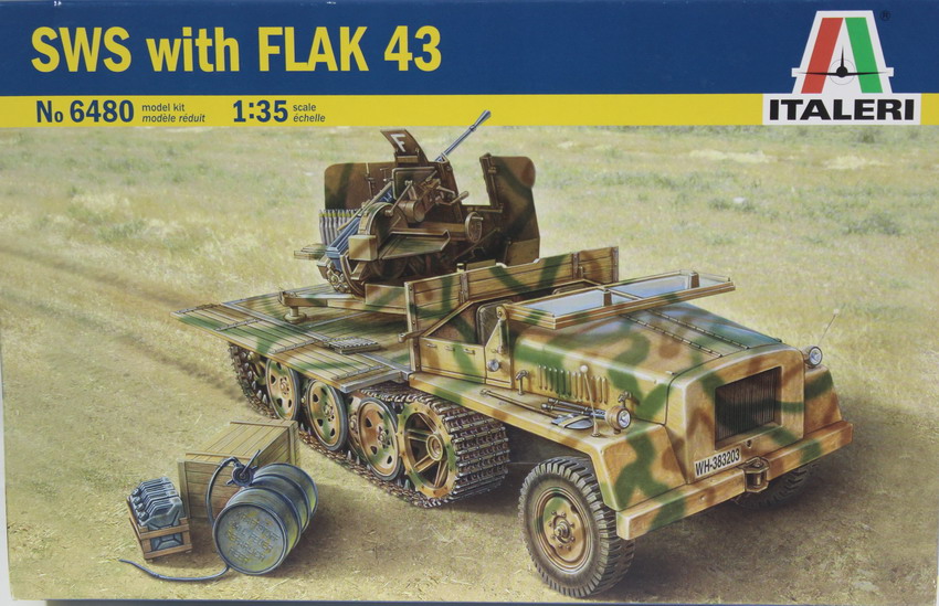 Modeling halftrack SWS with Flak 43, ref. 6480, 1/35, Italeri