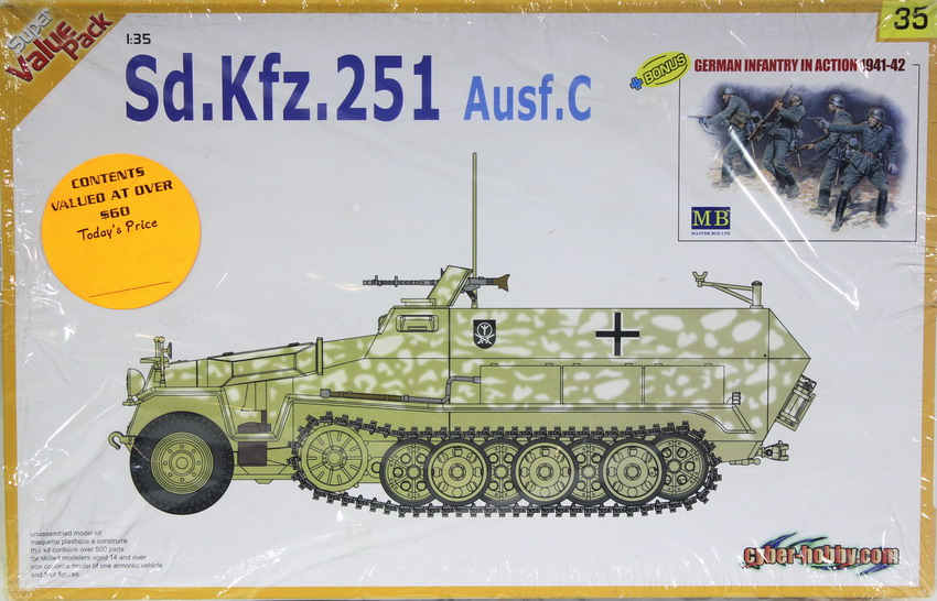Modeling halftrack Sdkfz 251, Auf. C, ref. 9135, 1/35, Dragon – Cyber Hobby