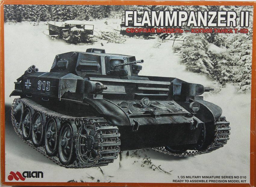 Modeling tank Panzer II – D, Flammpanzer, ref. 010, 1/35, Alan