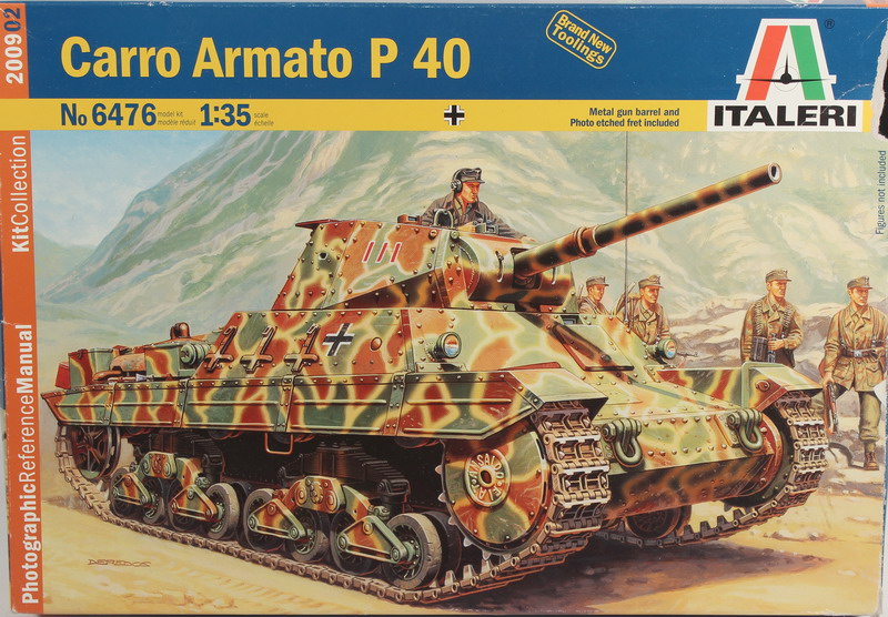 Modeling tank Carro Armato P 40, ref. 6476, 1/35, Italeri