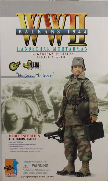 Action figure 1/6, Dragón, Hasan Malnar, Balkans 1944, 13 Gebirgs Division, ref. 70377