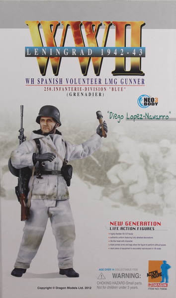Action figure 1/6, Dragón, Diego Lopez Navarro, Leningrad 1942-43, 250 Infanterie Division, División Azul, ref. 70836