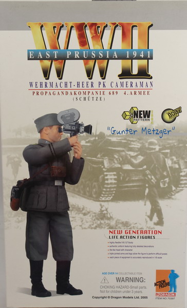 Action figure 1/6, Dragón, Gunter Metzger, East Prussia 1941, Propagandakompanie 689, 4º Armee, ref. 70397