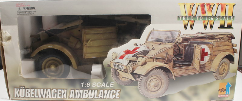Accessories figures Dragón, 1/6, Kübelwagen ambulance, ref. 71051, Dragón
