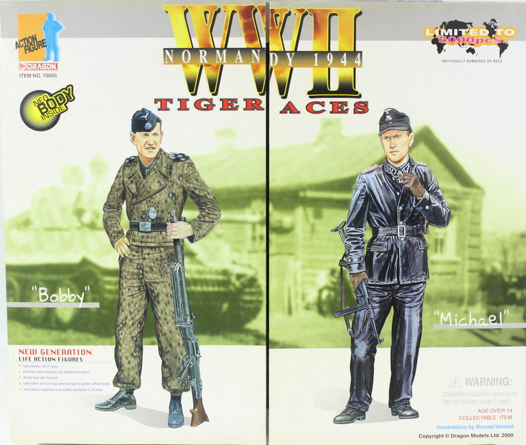 Action Figure 1/6, Michael & Bobby, Tiger Aces, Normandy 1944, ref. 70050