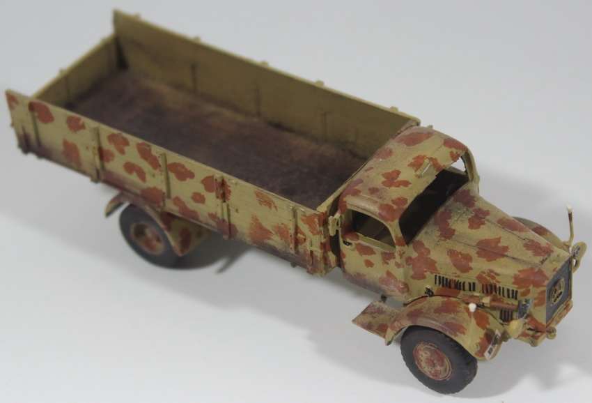Modeling truck Mercedes 4500, assembled and painted, 1/72, box no. 2