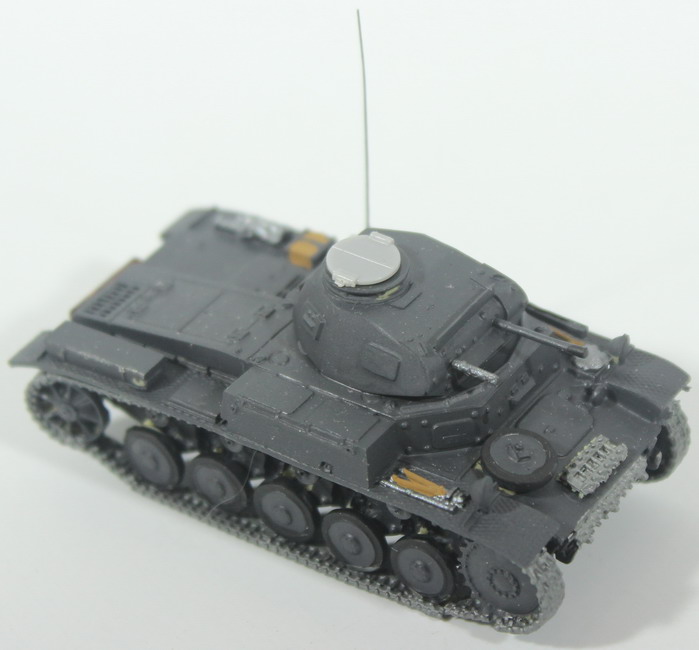 Modeling tank Panzer II, assembled and painted, 1/72, box no. 2