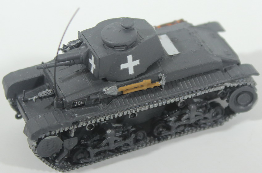Modeling tank Panzer 35 T, assembled and painted, 1/72, box no. 2