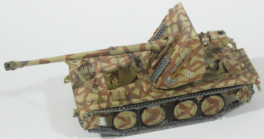 Modeling tank destroyer Waffentrager Pak 43, 88 mm, assembled and painted, 1/72, box no. 2