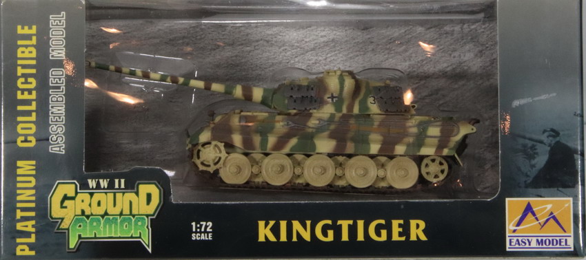 Modeling tank Panzer VI, King Tiger, ref. 36298, 1/72, Easy Model, assembled and painted