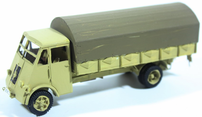 Modeling truck Renault Lastkraftwagen 3.5 t AHN, assembled and painted, 1/72, box 4